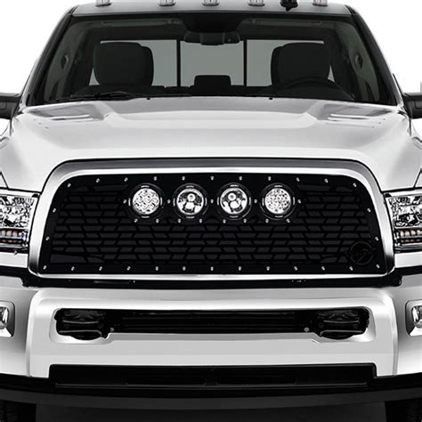 4-pc symbolic chrome cnc machined main grille|Vision X Tacoma Upper Replacement Grille with 4.50 .